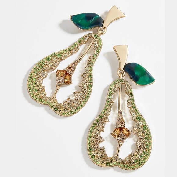 𝅺crystal Pears Drop Earrings Fashion Jewelry - Picture 1 of 3